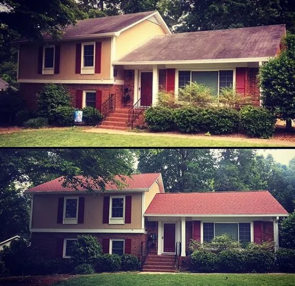 Before after CertainTeed Landmark