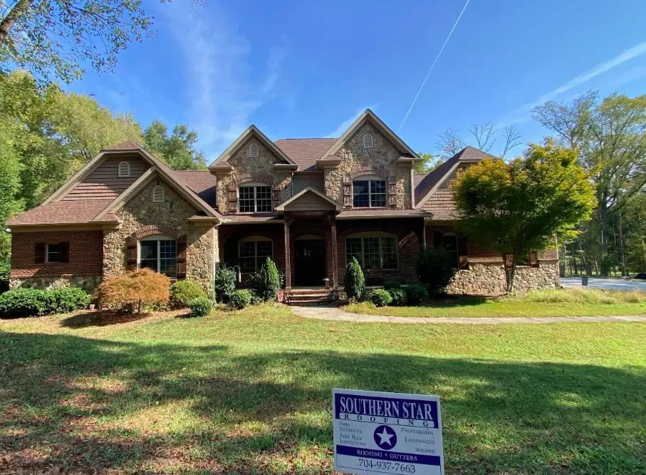 Custom luxury home roof installation Charlotte NC